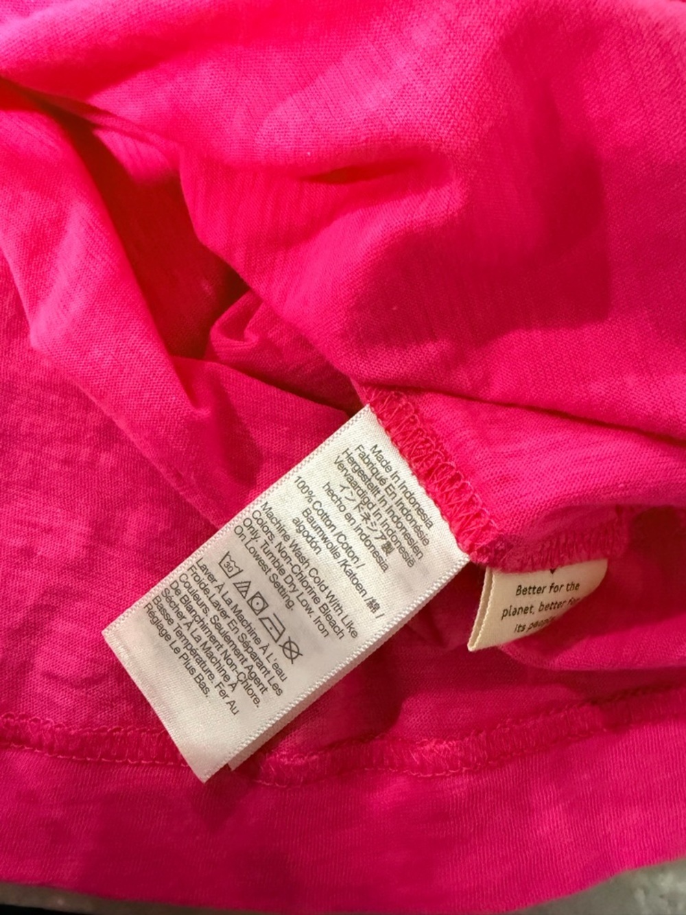 NWOT Madewell Size S Pink Lightweight Crew Neck Relaxed Fit Cotton Tank Top - Picture 10 of 10